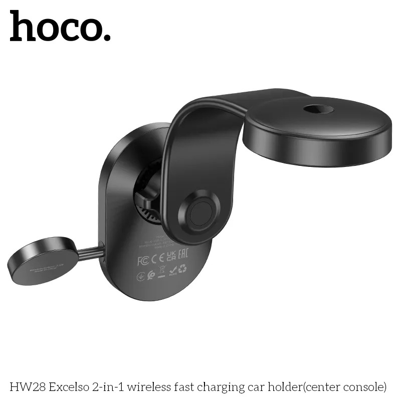 giá đỡ điện thoại ô tô không dây hoco bán buôn