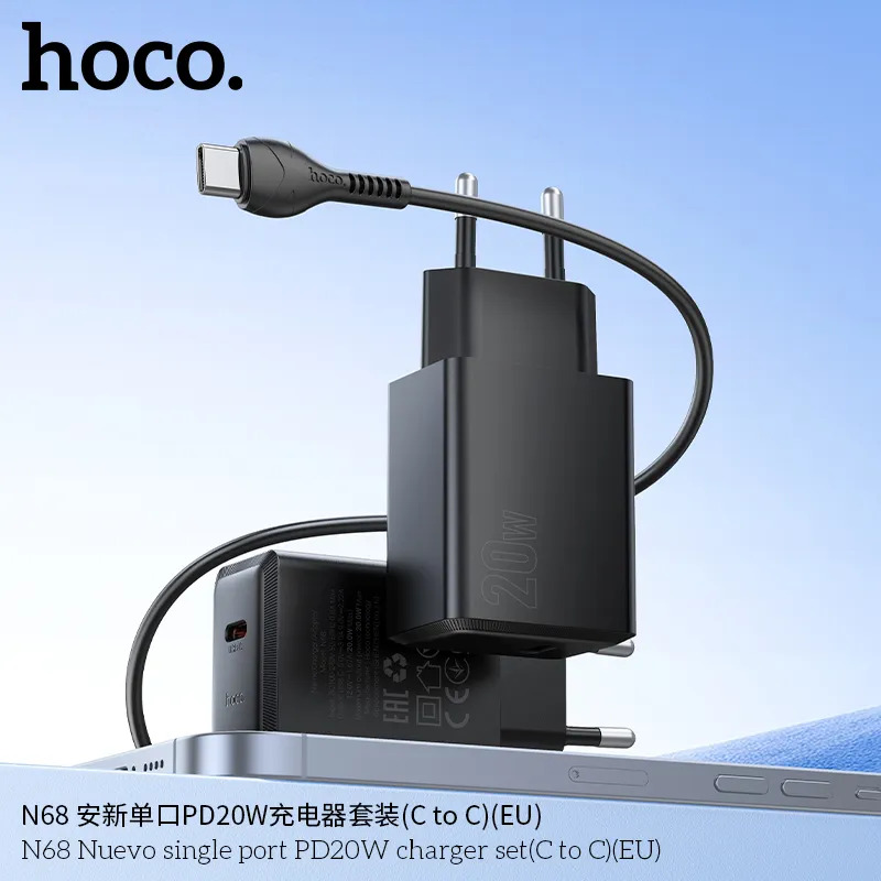 bộ sạc nhanh kèm dây c to c hoco n68 giá sỉ