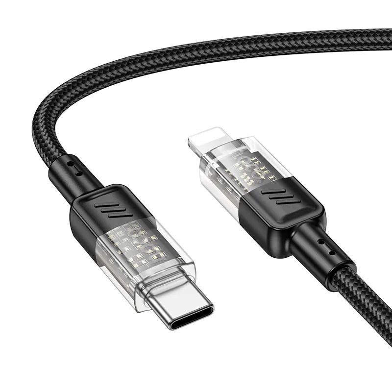 cáp sạc silicon trong suốt pd cho shop kinh doanh