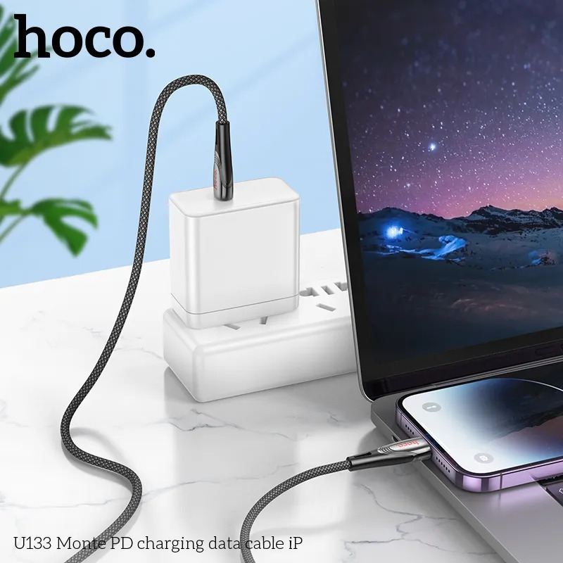 cáp sạc lightning pd hoco u133 monte giá sỉ
