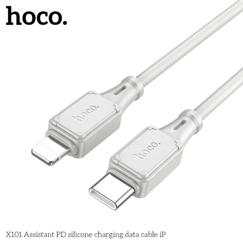 vật liệu cáp sạc lightning hoco x101 pd cho shop đại lý phụ kiện