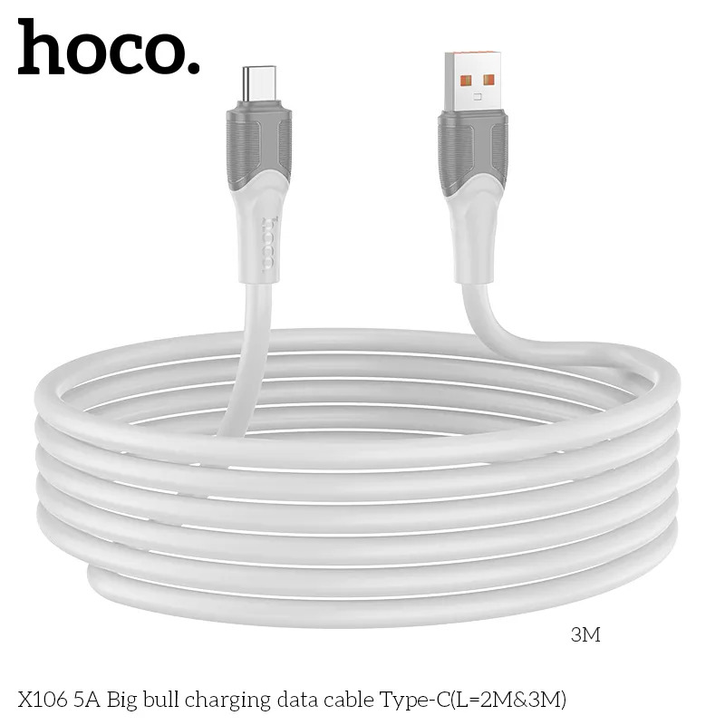 cáp sạc nhanh type-c 5a chiều dài 3m