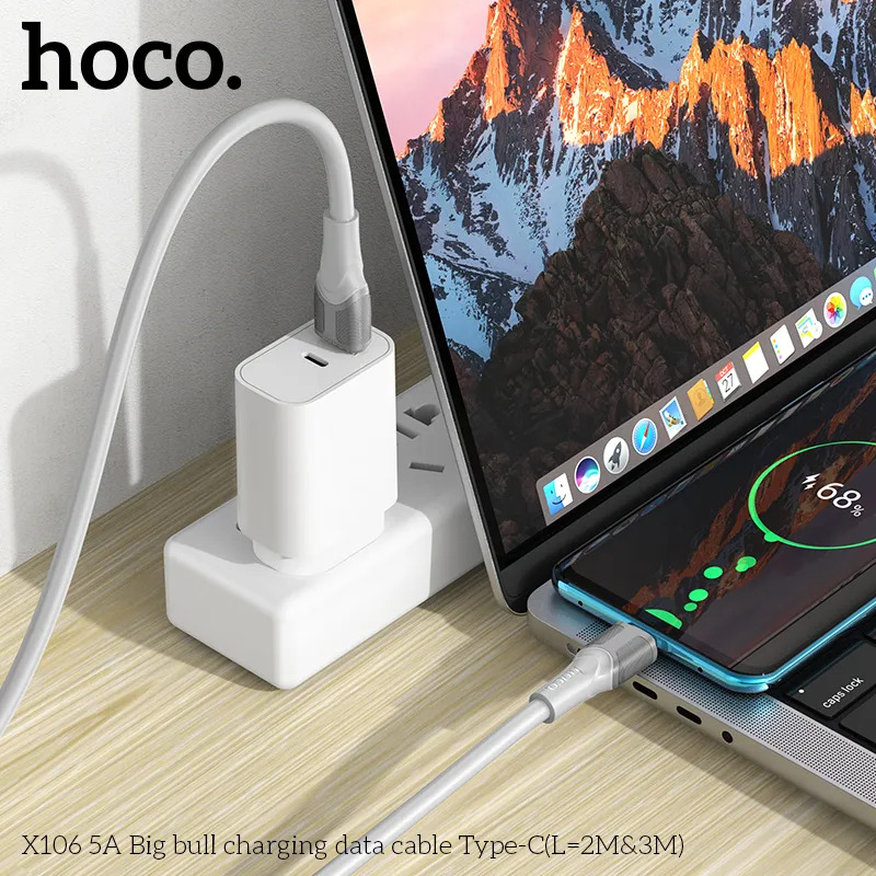 cáp sạc dài 3m chính hãng hoco cho shop phụ kiện