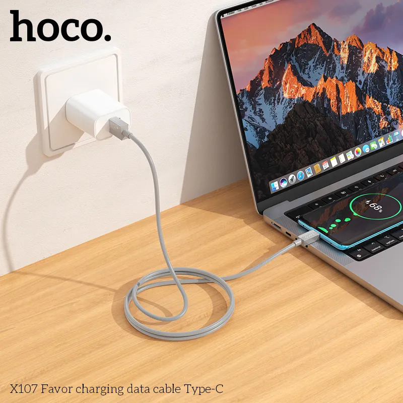 cáp sạc nhanh nylon hoco x107 cho shop bán lẻ