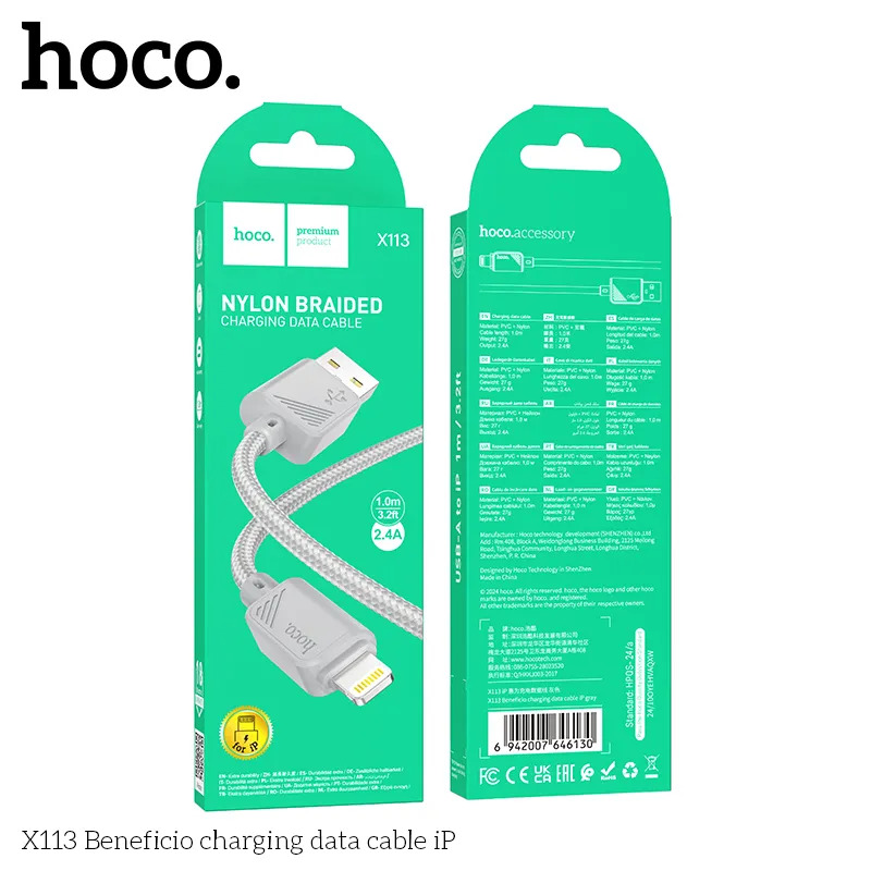 cáp sạc lightning hoco x113 giá sỉ