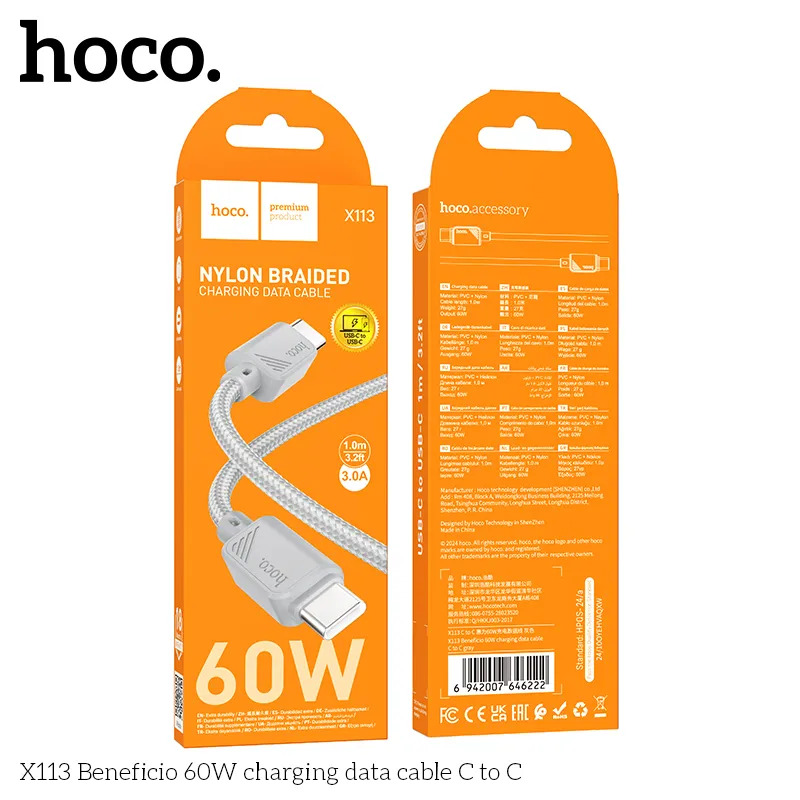 cáp sạc hoco x113 cho đại lý bỏ sỉ