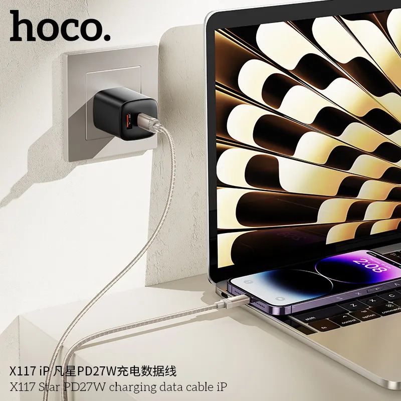 cáp sạc PD iPhone giá sỉ Hoco X117 Star 27W