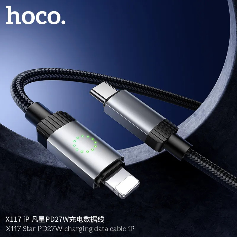 cáp sạc iphone bỏ sỉ đại lý Hoco X117 Star 27W