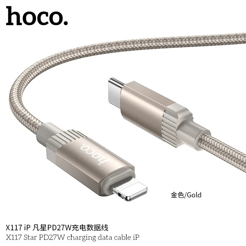 cáp sạc iPhone uy tín giá sỉ Hoco X117