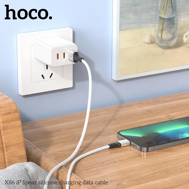 cáp sạc iphone silicon đàn hồi