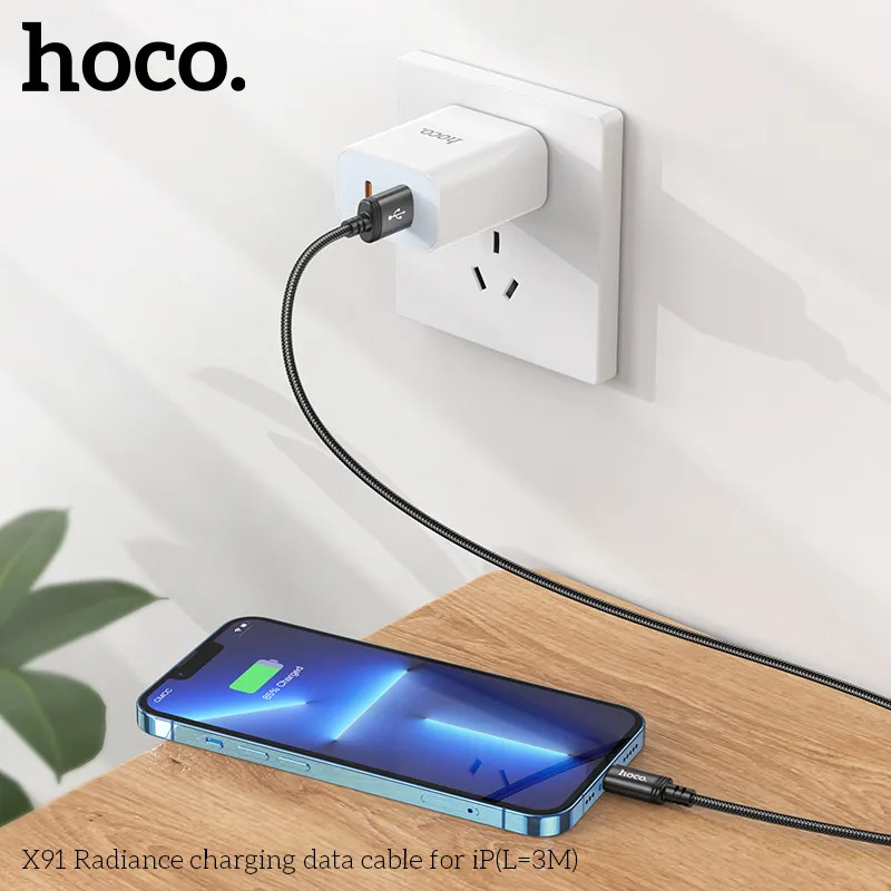 cáp lightning dài 3m bỏ sỉ Hoco