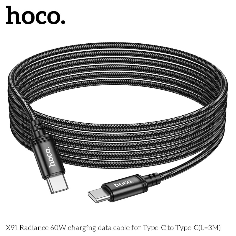 cáp sạc type-c 60w dài 3m