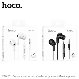 Tai Nghe Có Dây 3.5mm Hoco M101 Pro Crystal sound wire-controlled