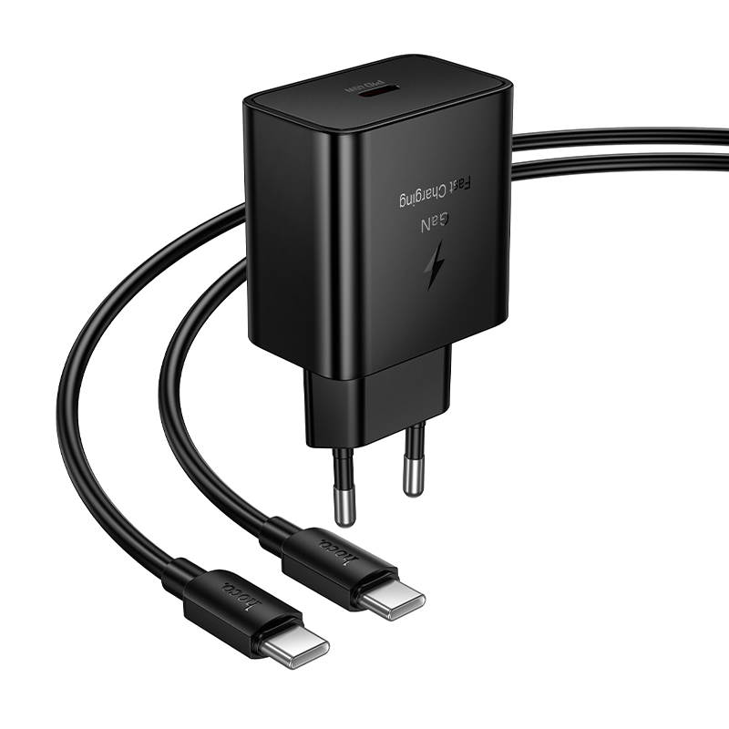 Bộ Sạc Kèm Dây C to C Hoco N77 PD45W (EU)