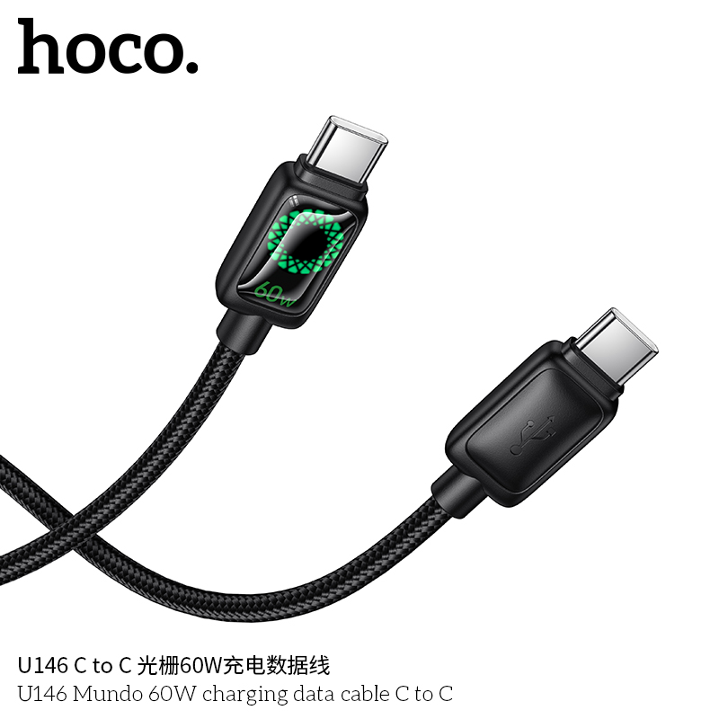 bán sỉ Cáp Sạc Type-C to Type-C Hoco U146 60w