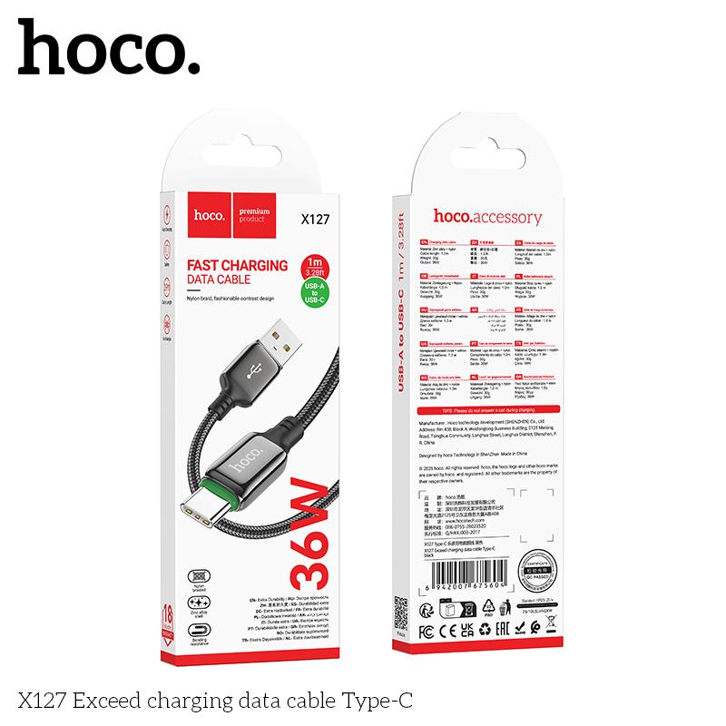 Cáp Sạc Type-C Hoco X127 5A