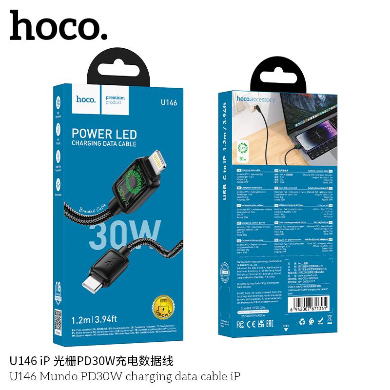 Cáp Sạc Type-C to iP Hoco U146 30w