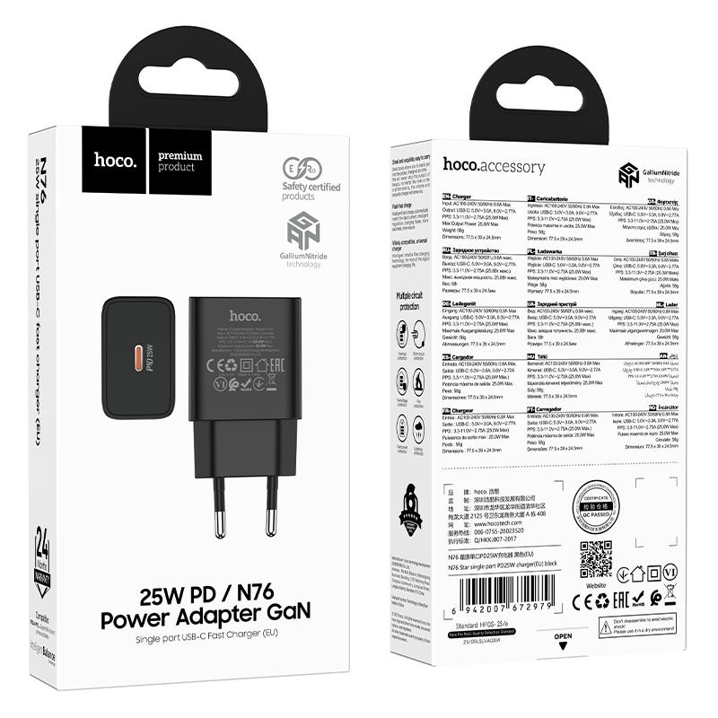 Củ Sạc PD25W Hoco N76 (EU)