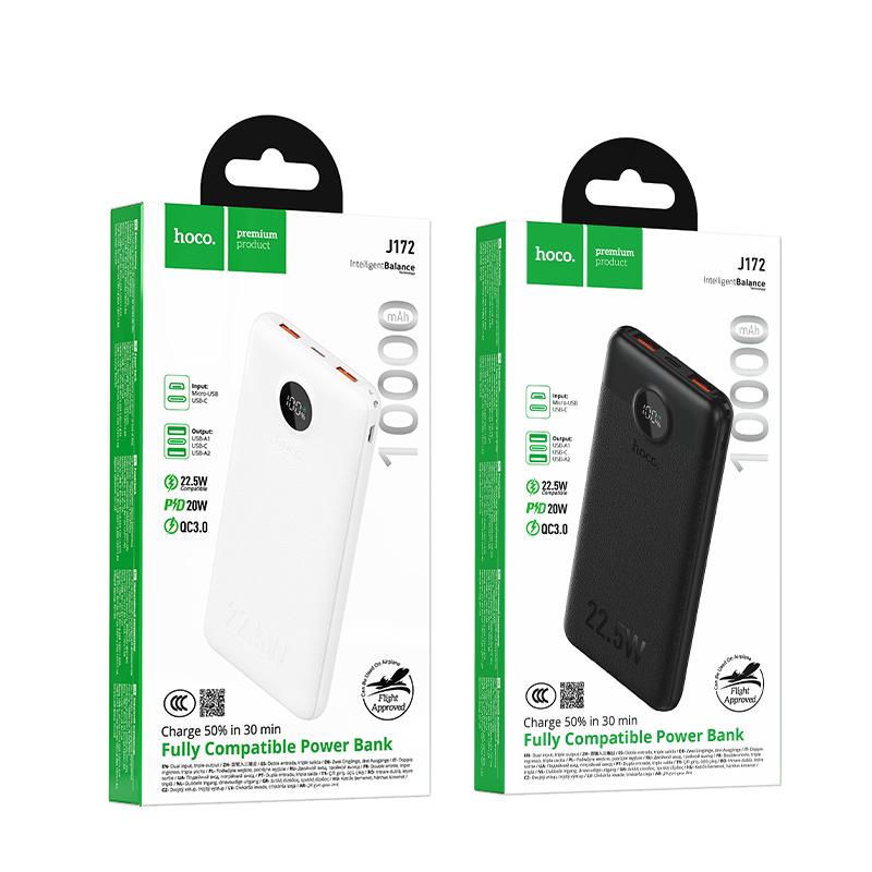 Pin Dự Phòng Hoco J172 Full Power 22.5W+PD20W 10000mAh