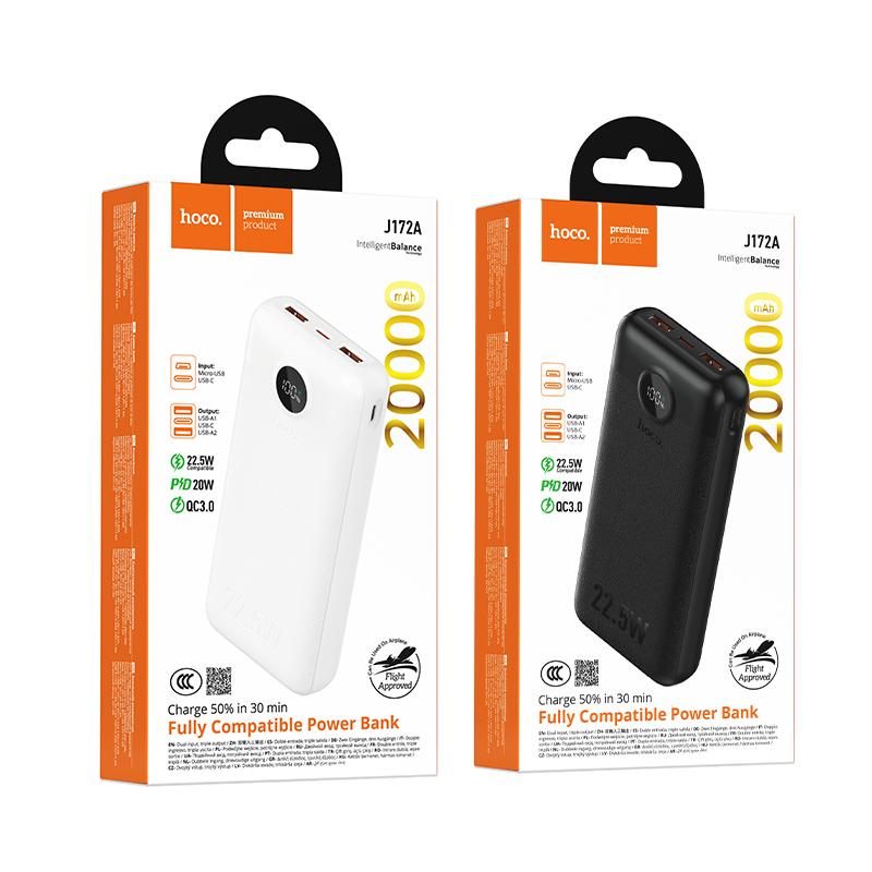 Pin Dự Phòng Hoco J172A Full Power 22.5W+PD20W 20000mAh