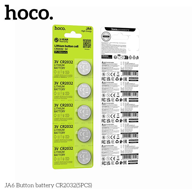 Pin Mini CR2032 Hoco JA6 210mAh