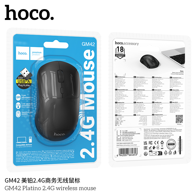 Chuột không dây bluetooth Hoco GM42 giá sỉ