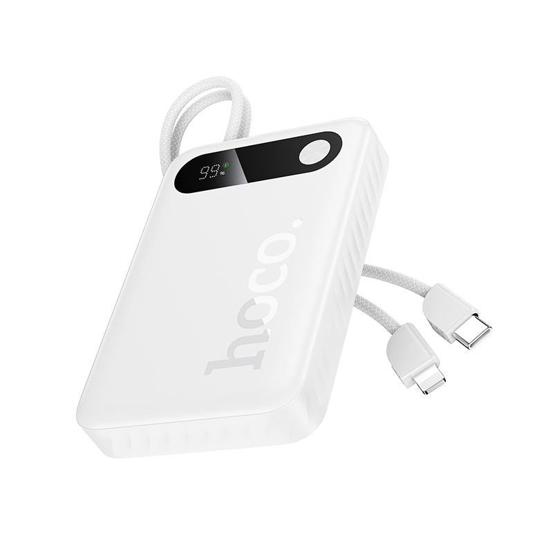Pin Dự Phòng Hoco J171 Full Power 22.5W+PD20W tương thích đầy đủ kèm 2 cáp 10000mAh