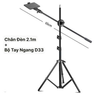 Combo Giá Đỡ Quay Video Chụp Ảnh Topshot D33 Kèm Gậy 2.1m