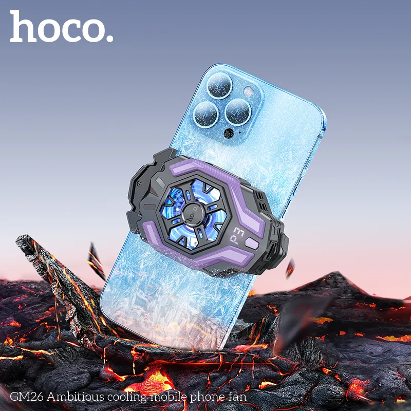 Quạt làm mát điện thoại Hoco GM26 Ambitious - phụ kiện gaming giá sỉ