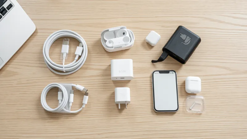Phụ kiện sạc nhanh 65W - cáp USB-C và adapter