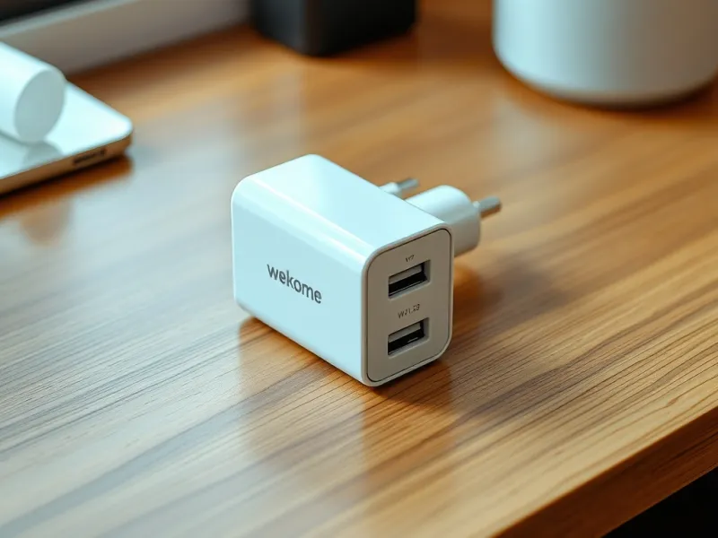 Củ sạc GaN 35W Wekome WP-U23 với hai cổng Type-C và USB-A thiết kế nhỏ gọn