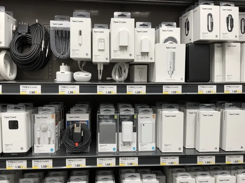 Kệ trưng bày phụ kiện Type-C tại shop sỉ uy tín