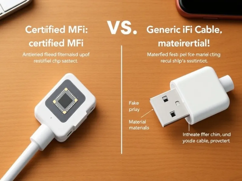 So sánh cấu tạo bên trong cáp MFi và cáp giả - Chip bảo mật và vật liệu dây đồng