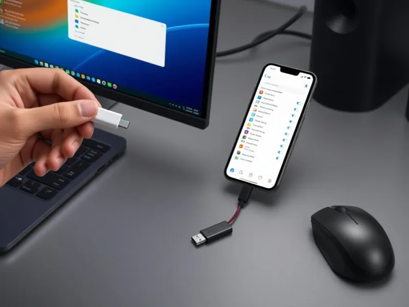 Dùng cáp OTG kết nối điện thoại với USB và chuột không dây