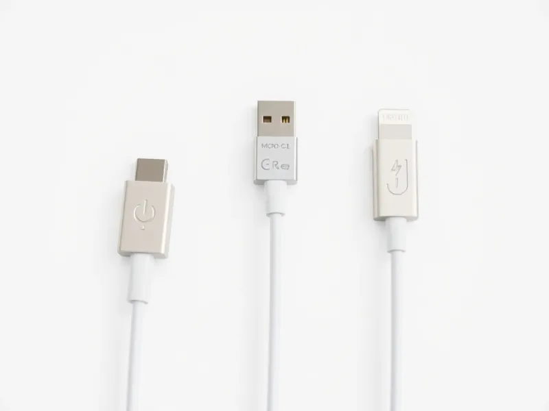 Ba chuẩn cáp sạc phổ biến: Micro USB, USB-C và Lightning xếp song song