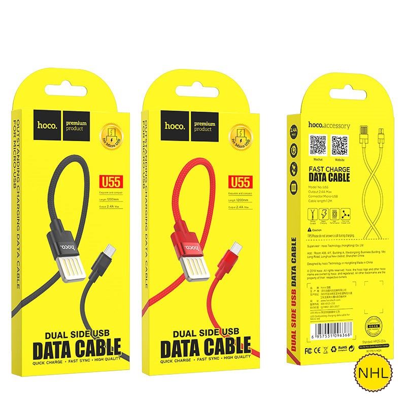 Dây Cáp Sạc Nhanh Micro Hoco U55