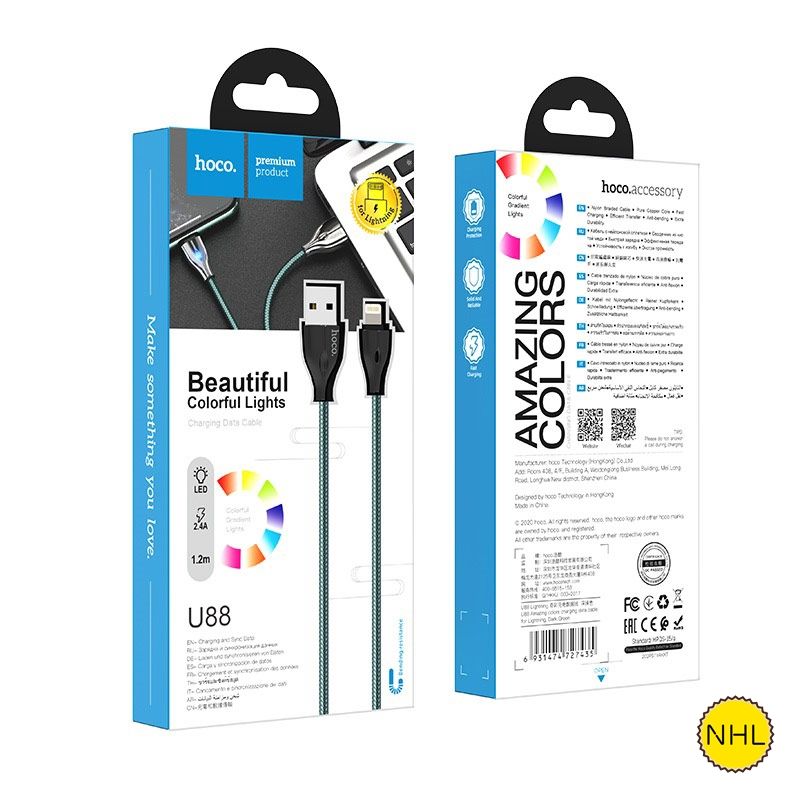 Dây Cáp Sạc Nhanh Lightning Hoco U88