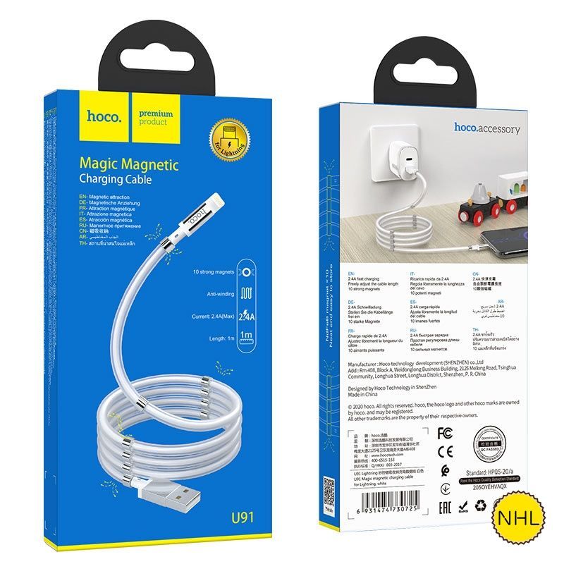 Dây Cáp Sạc Nhanh Lightning Hoco U91