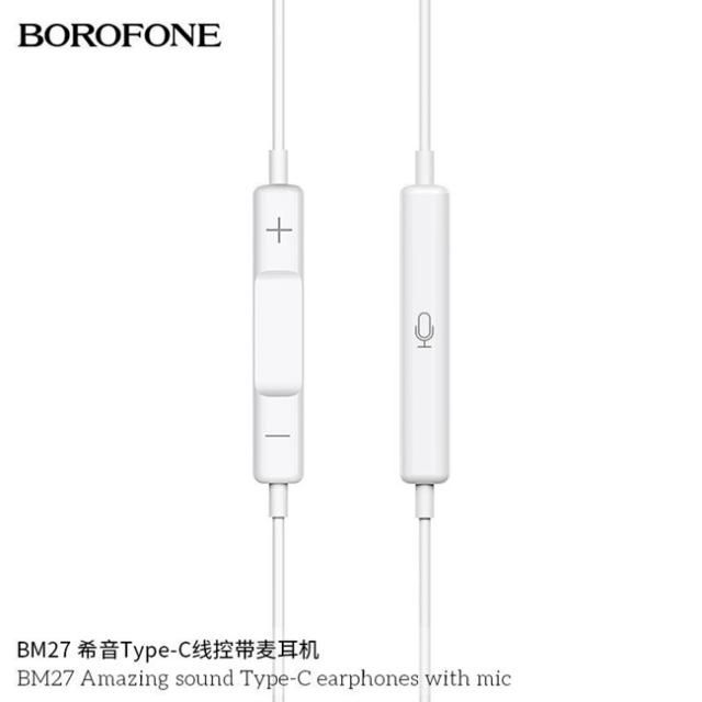 Tai nghe có dây Borofone BM27 Typec