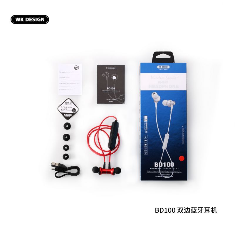 Tai nghe Bluetooth 2 tai WK BD 100 giá buôn giá sỉ