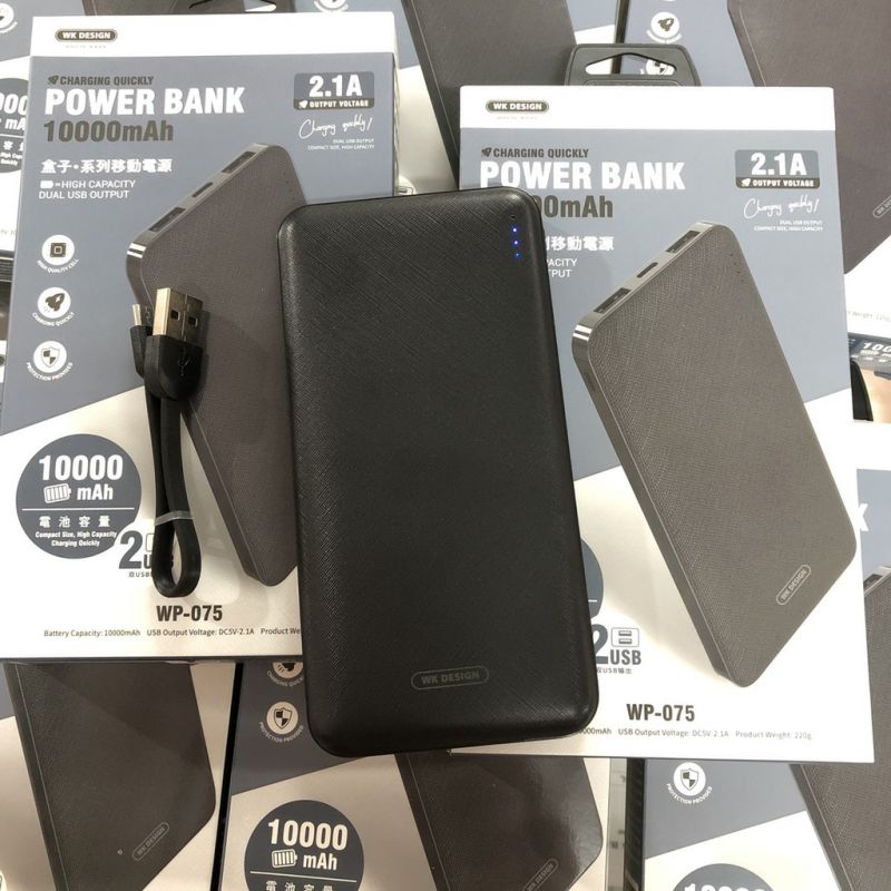 IN DỰ PHÒNG WK 075 dung lượng 10000mAh