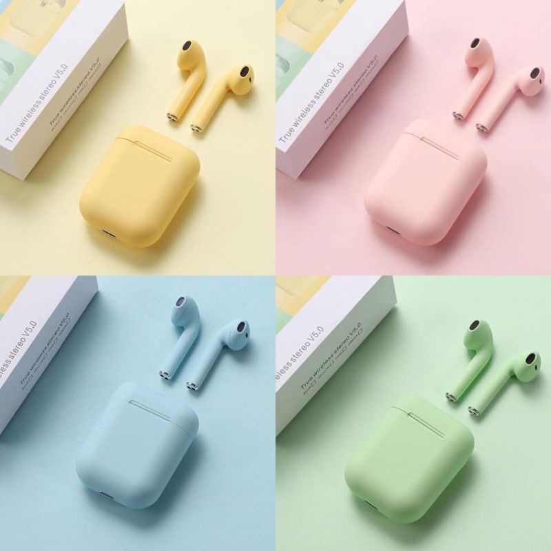 Tai nghe Bluetooth Không dây i12 TWS có 4 màu